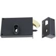 Serrure monopoint en applique à crochet profilé européen horizontale droite finition epoxy noir - JPM - 384500-01-11 pas cher