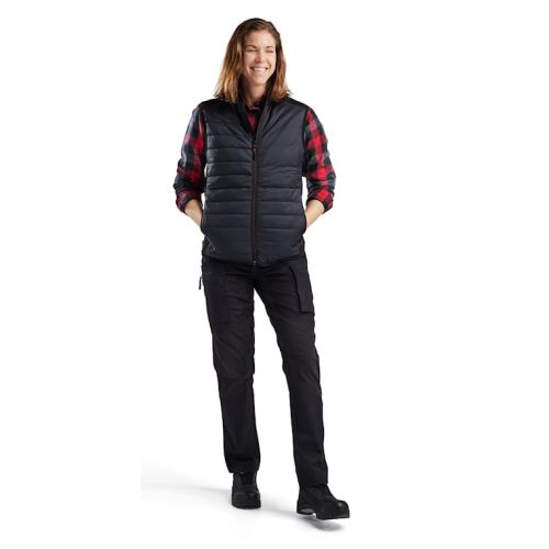 Gilet doublé femme noir/rouge TXL - BLÅKLÄDER - 386420309956XL pas cher Secondaire 4 L