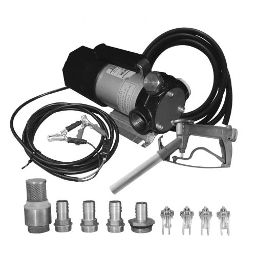 Groupe transfert 12V 40l/m ECO pistolet manuel aluminium + kit raccord - RENSON - 971800 pas cher Principale L