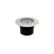 Spot LED encastrable sol rond en inox 230 V IP67 6 W 3000 K MIIDEX LIGHTING 70682 photo du produit