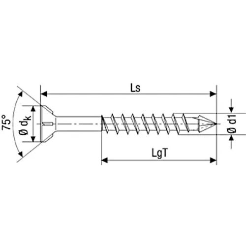 Vis universelle MDF WIROX 4X45 Torx boite de 200 SPAX 441010400455 photo du produit Secondaire 1 L