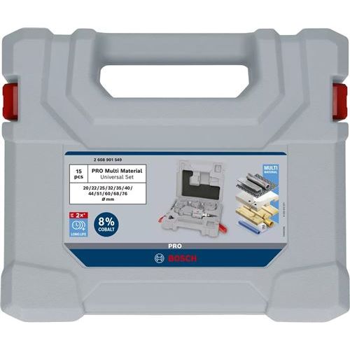 Coffret 11 trépans HSS BIM vissée bois & métal20;22;25;32;35;4 photo du produit Secondaire 1 L