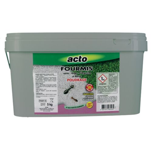 Seau poudre fourmis poudrage 5 kg ACTO INSECTICIDES FOUR15 photo du produit