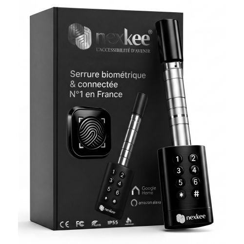 OnekeeBlack : Serrure connectée & Biométrique NEXKEE pas cher Secondaire 1 L