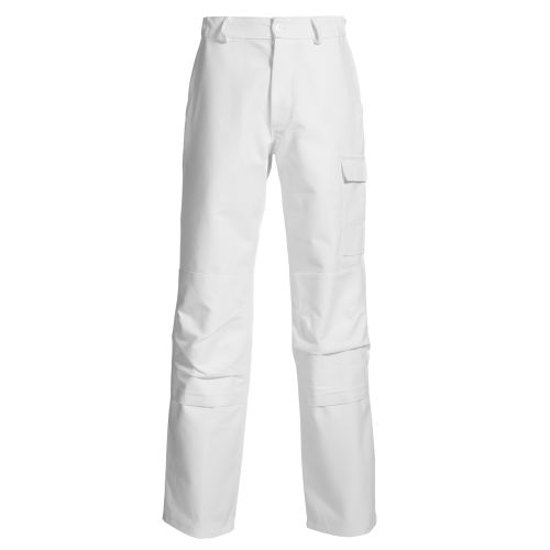 Pantalon de travail NEW PILOTE à poches genouillères blanc T36/38 - MUZELLE DULAC - NEWPILOPNPGBLA T0 pas cher Secondaire 2 L