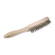 Brosse à mains manche bois 4 rangs Inox 295 mm DRONCO 0001151334 photo du produit