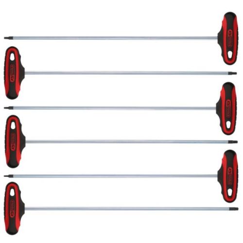 Jeu de 6 clés mâles Torx poignées en T L 375 mm KS TOOLS 158.8050 photo du produit