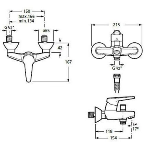 Mitigeur bain-douche POLO avec inverseur ROCA WM321011Z000002 photo du produit Secondaire 1 L