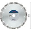 Disque &agrave; tron&ccedil;onner diamant&eacute; PRO Concrete 230 x 22,23 x 2,4 x 15 mm BOSCH 2608602655 photo du produit Secondaire 1 S