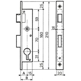 Monopoint à larder profil etroit pour monobloc A27mm - BRICARD - 5368052 pas cher Principale M