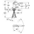 Mitigeur évier EUROSMART monocommande avec douchette extractible - GROHE - 30305000 pas cher Secondaire 1 S