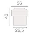 Butoir de sol inox 3643 massif - HERACLES - I-3643IX pas cher Secondaire 2 S