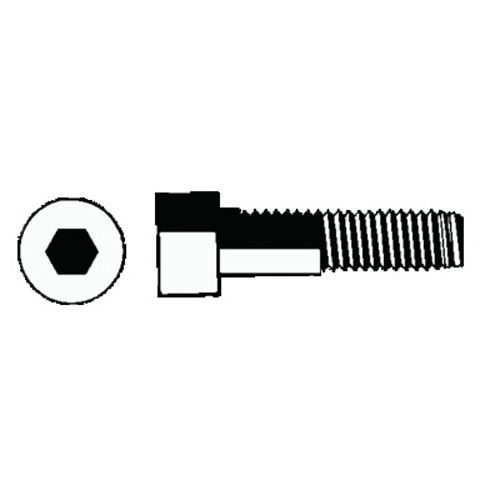 Vis à métaux tête cylindrique hexagonale creuse acier zinguée blanc classe 8.8 DIN 912 8X80 boîte de 100 - CHC8X80ZING pas cher Secondaire 1 L