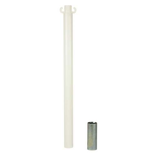 Kit de 2 poteaux acier rouge/blanc avec manchon - NOVAP - 2223546 photo du produit Secondaire 3 L
