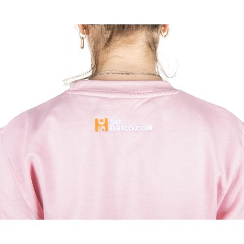 Sweat col rond Maman Sobricolo rose TS - SWJH030BPS pas cher Secondaire 5 L