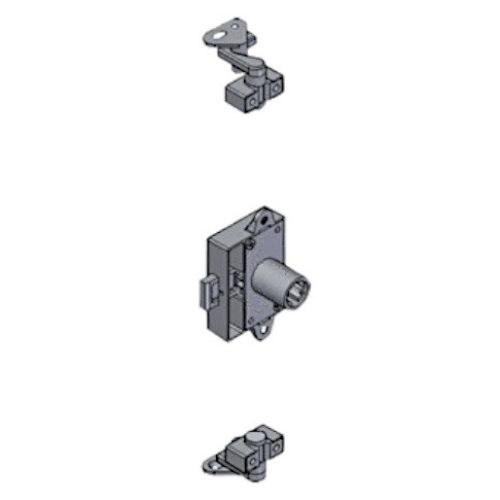 Kit serrure espagnolette UNO et accessoires - OJMAR - C7968.006NI pas cher