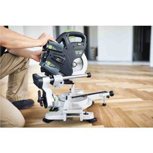 Scie à onglets radiale 18 V KAPEX KSC 60 EB-Basic (sans batterie ni chargeur) avec accessoires FESTOOL 576847 photo du produit Secondaire 4 L