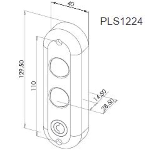 Platine de signalisation LED 12 / 24V AC / DC - SEWOSY - PLS1224 pas cher Secondaire 1 L