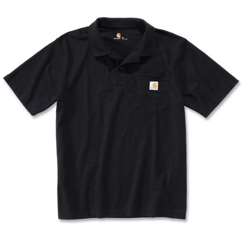 Polo WORKWEAR POCKET TL noir - CARHARTT - S1K570BLKL pas cher