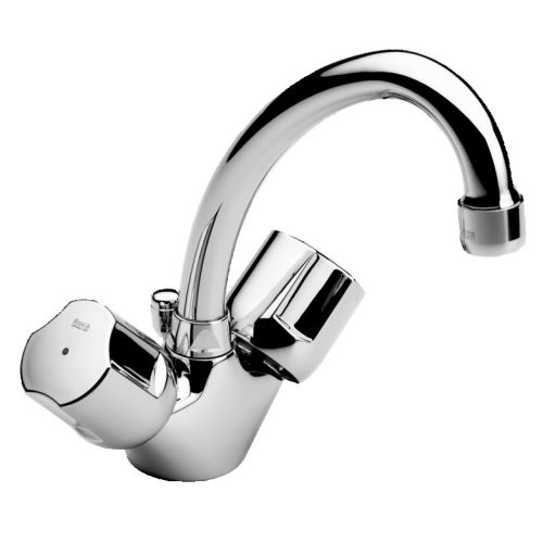 M&eacute;langeur de lavabo bec pivotant NIAGARA Plus monotrou - ROCA - A5A3669C00 pas cher