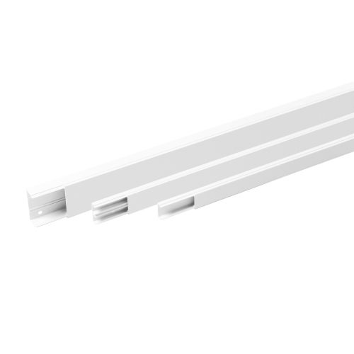 Moulure MS 2m blanc 40x10mm avec cloison - OBO BETTERMANN - 727316 pas cher Principale L