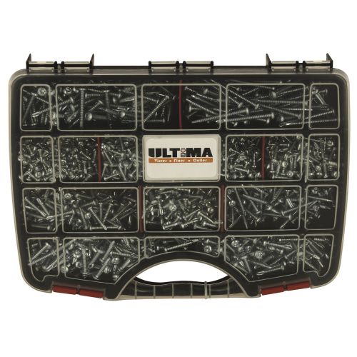 Vis auto-perceuse à tête cylindrique Torx acier zingué blanc coffret de 1770 ULTIMA COF153 photo du produit