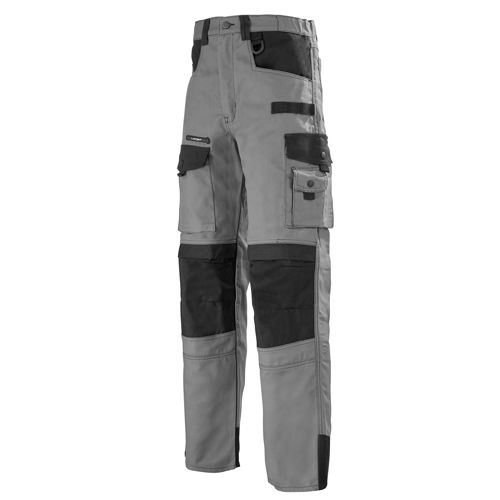 Pantalon de travail multipoches WORK ATTITUDE travaux lourds gris/noir T54 - LAFONT - 1ATH82CP014124 pas cher Principale L