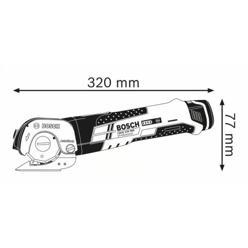 Cisaille 12 V GUS 12V-300 + 2 batteries 3 Ah + chargeur + coffret L-BOXX BOSCH 06019B290Y photo du produit Secondaire 3 L