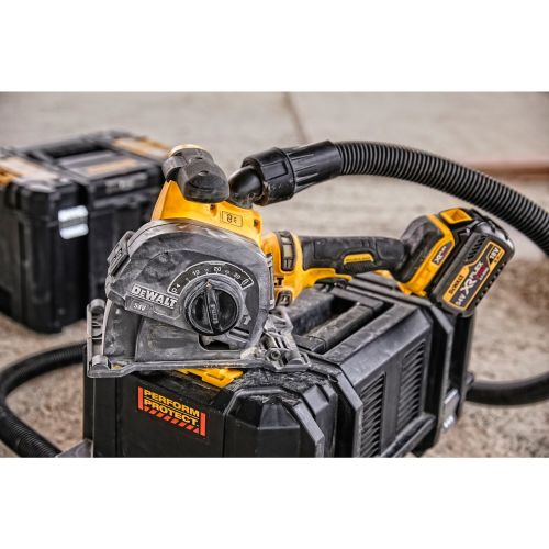 Rainureuse à béton 54 V XR FLEXVOLT BRUSHLESS + 2 batteries 2 Ah + chargeur + coffret T-STAK DEWALT DCG200T2-QW photo du produit Secondaire 12 L