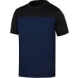 Tee-shirt 100% coton GENOA2 bleu marine/noir TS - DELTA PLUS - GENO2MNPT pas cher