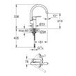 Mitigeur d’évier WAVE COSMOPOLITAN monocommande - GROHE - 32449-001 pas cher Secondaire 1 S