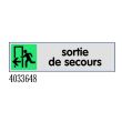 Plaquette de porte ''Sortie de secours fl&egrave;che gauche'' plexiglas 170x45mm - NOVAP - 4033648 pas cher
