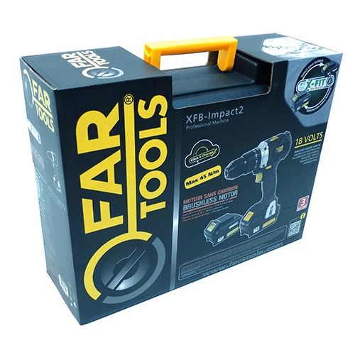 Perceuse percussion visseuse 18 V X-FIT XFB-IMPACT 2 Brushless + 2 batteries 3 Ah Li-ion + chargeur + coffret FARTOOLS 216010 photo du produit Secondaire 6 L