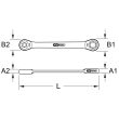 Clé polygonale à cliquet GEARPLUS Torx E6 x E8 KS TOOLS 503.4351 photo du produit Secondaire 1 S