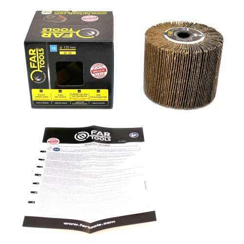 Brosse à lamelles abrasives A36 120 mm FARTOOLS 110917 photo du produit Secondaire 1 L