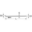 Pied de biche inox 400 mm KS TOOLS 964.3301 photo du produit Secondaire 1 S