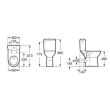 Réservoir WC ACCESS 3/6 L à alimentation latérale ROCA A341230000 photo du produit Secondaire 1 S