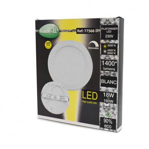 Plafonnier LED ALDEBARAN blanc D220 mm 18 W CCT dimmable MIIDEX LIGHTING 77566 photo du produit Secondaire 5 L