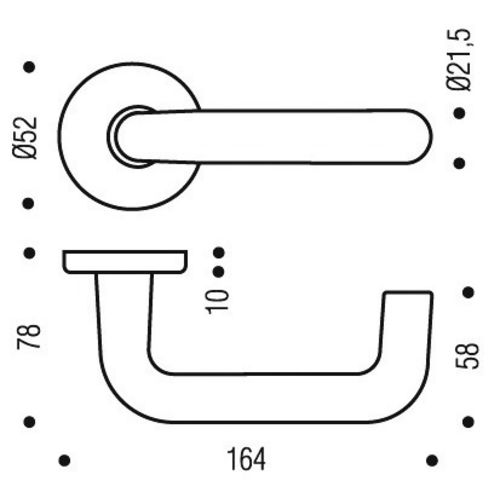 Béquille double 38676 232AM C7 38/48 blanc - VACHETTE - 038676 pas cher Secondaire 1 L