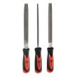 Set de 3 limes emmanchées demi-douces longueur 200 mm HANGER 110390 photo du produit