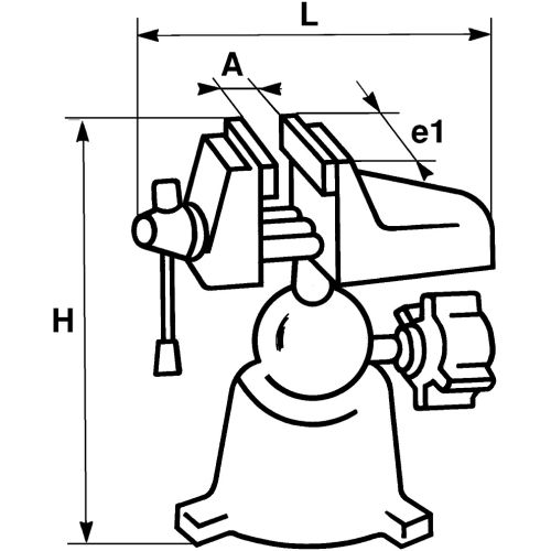 Etaux fixation par ventouse - SAM OUTILLAGE - 398-1 pas cher Secondaire 1 L