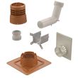 Kit 2 en 1 CHEMILUX B22p-B23p concentrique D80 ocre plafond et mural UBBINK 184449 photo du produit