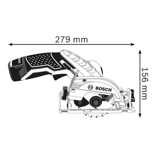 Scie circulaire 12V GKS 12V-26 + 2 batteries 2 Ah + chargeur en coffret L-BOXX - BOSCH - 06016A100D pas cher Secondaire 6 L