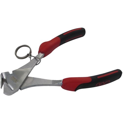 Pince coupante en bout avec ressort chromée polie + clip - SAM OUTILLAGE - 230-R16G-FME pas cher