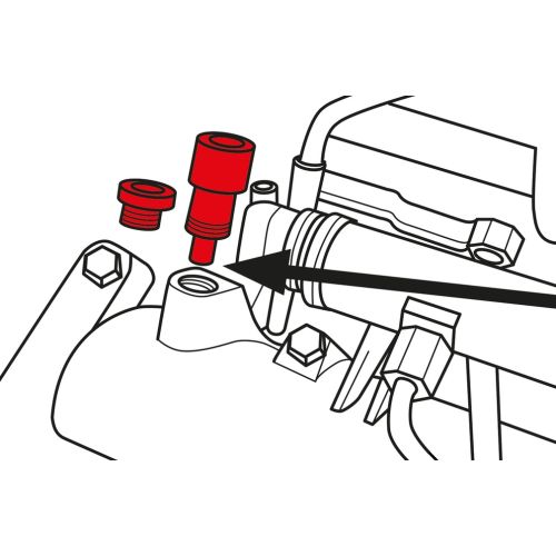 Jeu d'outils de calage moteur pour Alfa Romeo / Fiat 7 pièces KS TOOLS 400.2400 photo du produit Secondaire 3 L