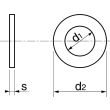 Rondelle plate Z A2 NFE 25514 27X48X4 boîte de 10 - ACTON - 6250327 pas cher Secondaire 1 S