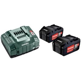 Set de base 2 batteries Metabo Li-Power 18 V 5,2 Ah + chargeur ASC 145 - 685051000 photo du produit Principale M