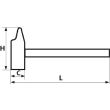 Marteau de menuisier trimatière 210g - SAM OUTILLAGE - 307-22TM pas cher Secondaire 2 S