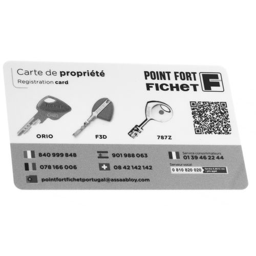 Cylindre monobloc standard 787 Z double entrée 2 clés doré - FICHET - 75060020 pas cher Secondaire 1 L