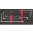 Module de clés mâles 6 pans à poignée en T 8 pièces KS TOOLS 713.5017 photo du produit